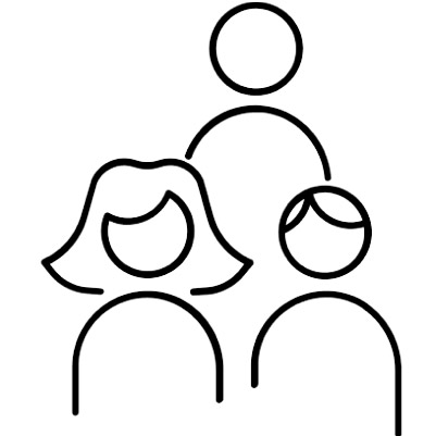 Graphic: Three differently drawn people