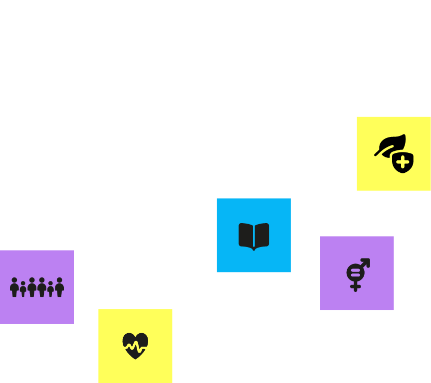 Eine Infografik, die besagt, dass bei 70% der nachhaltigen Entwicklungsziele die Digitalisierung eine entscheidende Rolle spielt. Die Symbole für verschiedene Ziele wie Gesundheit, Bildung und Geschlechtergleichstellung sind miteinander verbunden.