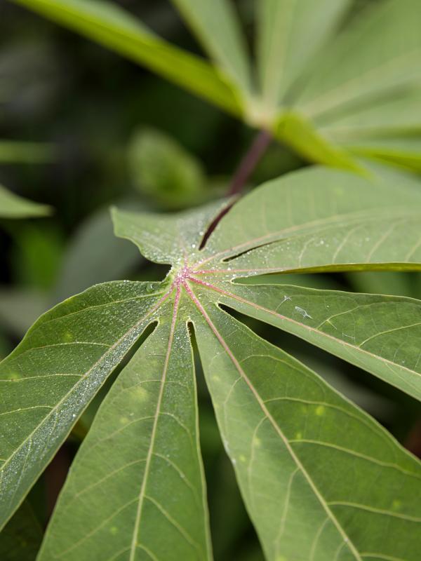 Nahaufnahme eines Blattes im Urwals