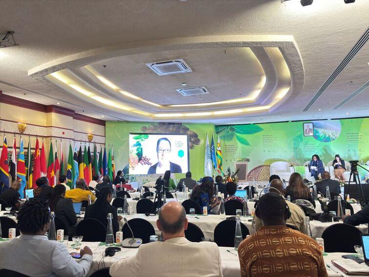 Conference room full of people