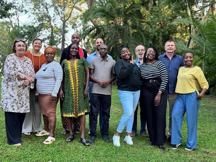 Group photo of people smiling