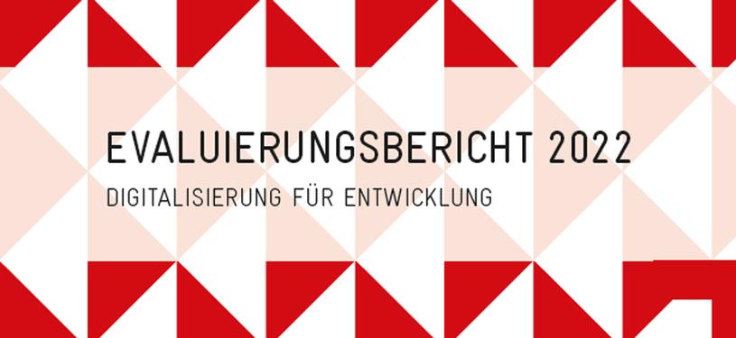 Titelbild des Evaluierungsberichts 2022