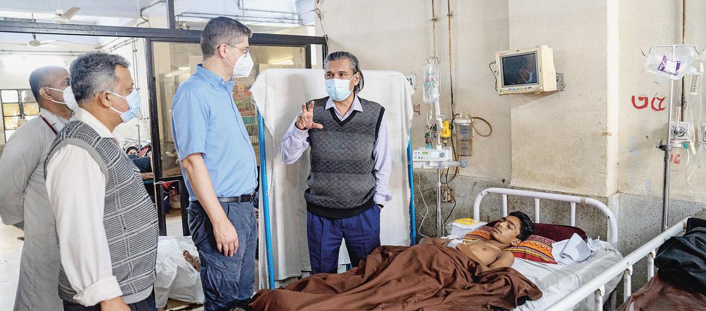 Visiting a poisoning victim