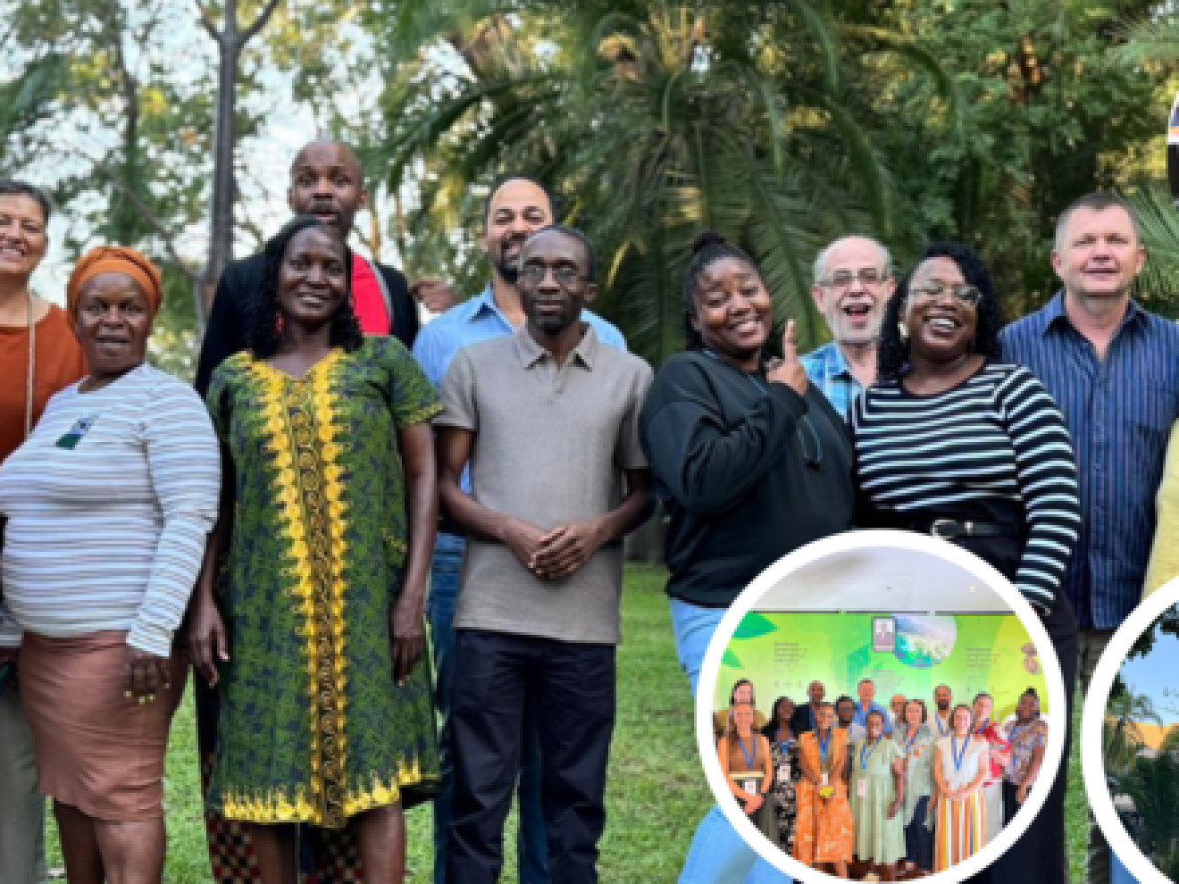 Group photo of people smiling