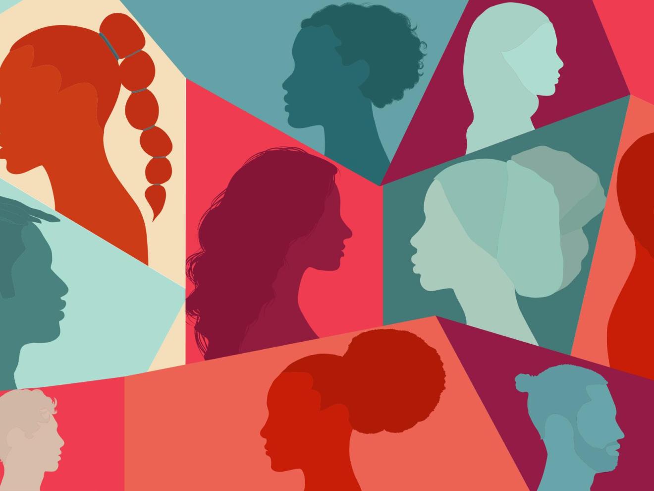 Illustration of heads