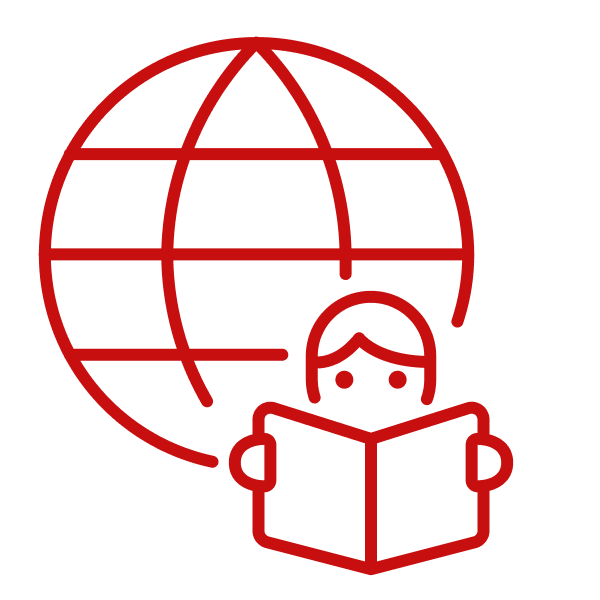 Icon Lernen weltweit und Schulbeihilfe