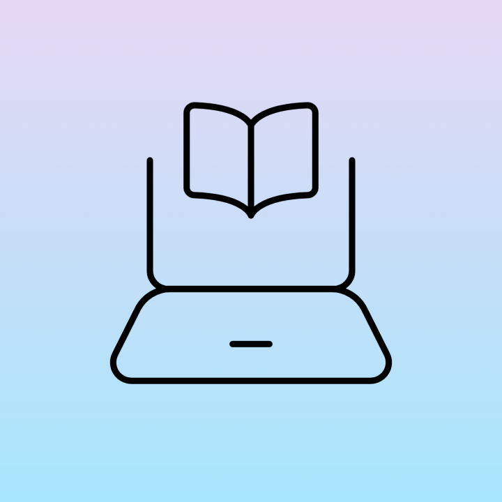 Icon für digitales Lernen