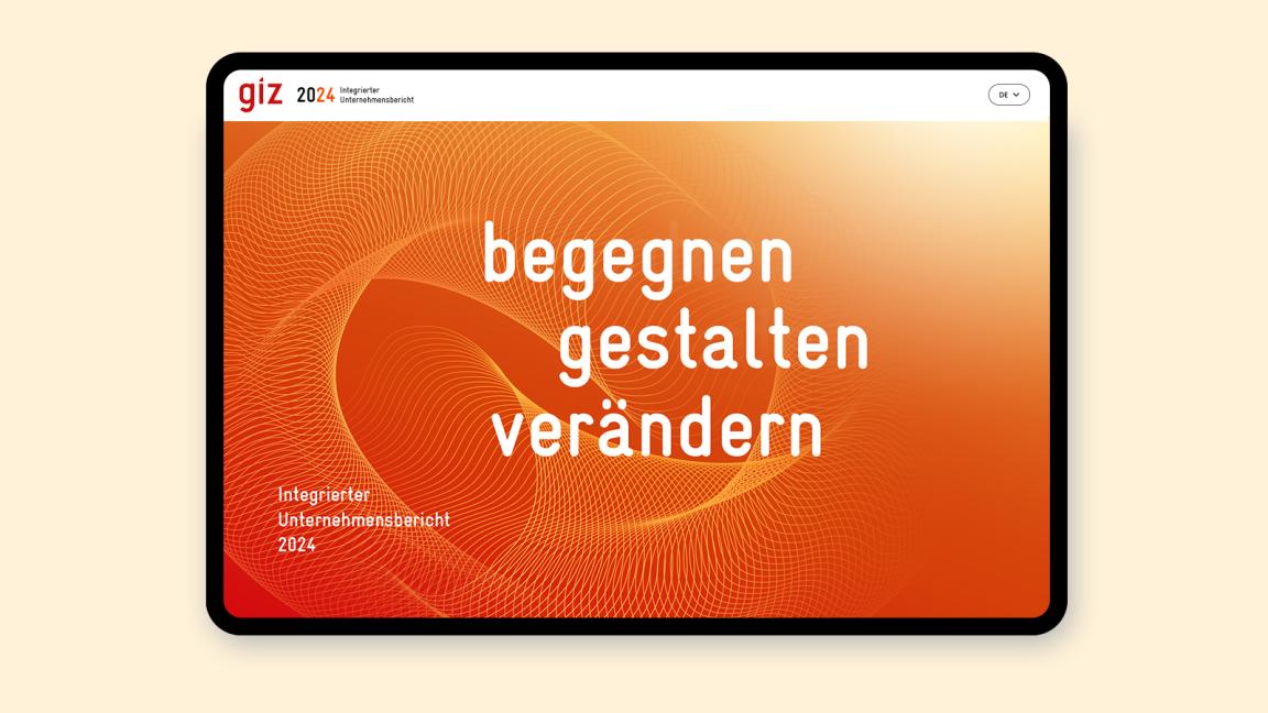 Ein Bild mit Link zum integriertem Unternehmensbericht