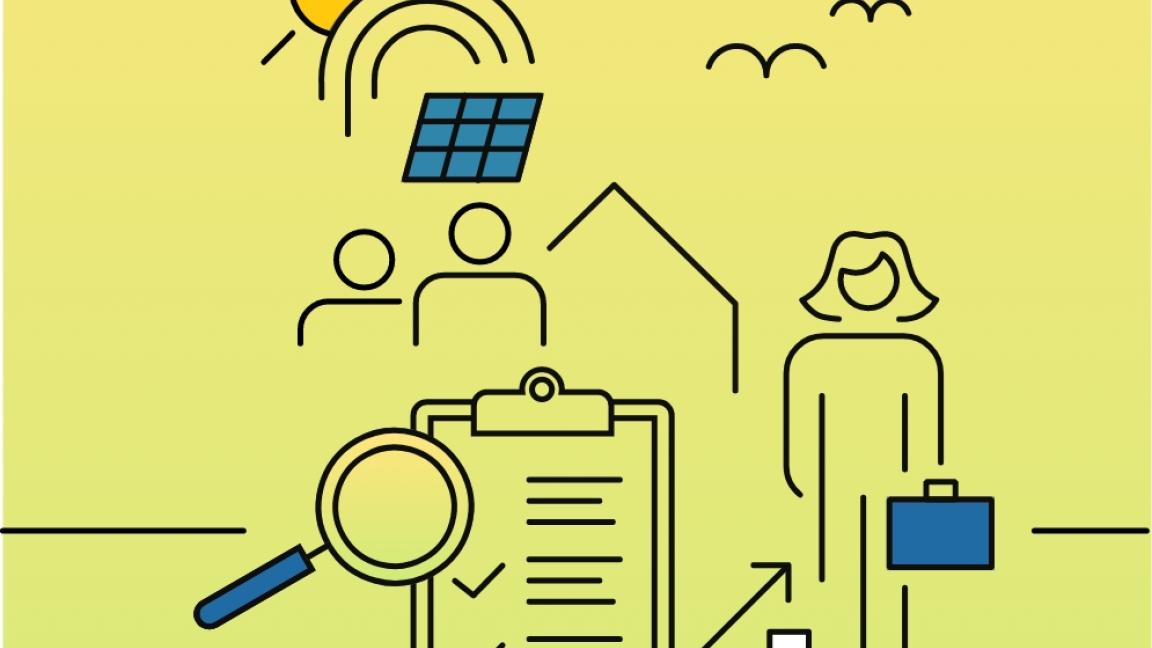 Grafische abstrakte Darstellung für Projektevaluierungen