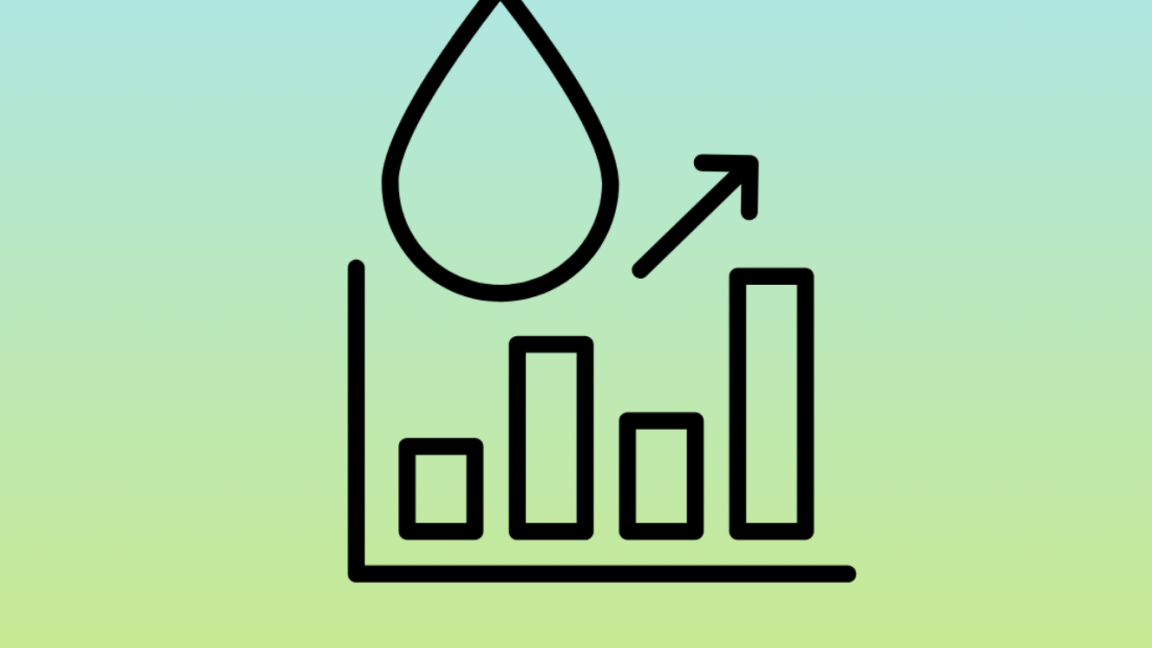 Icon für Wachstum durch Wasser