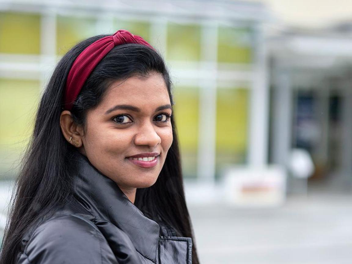 Girl with mobile phone in her hand