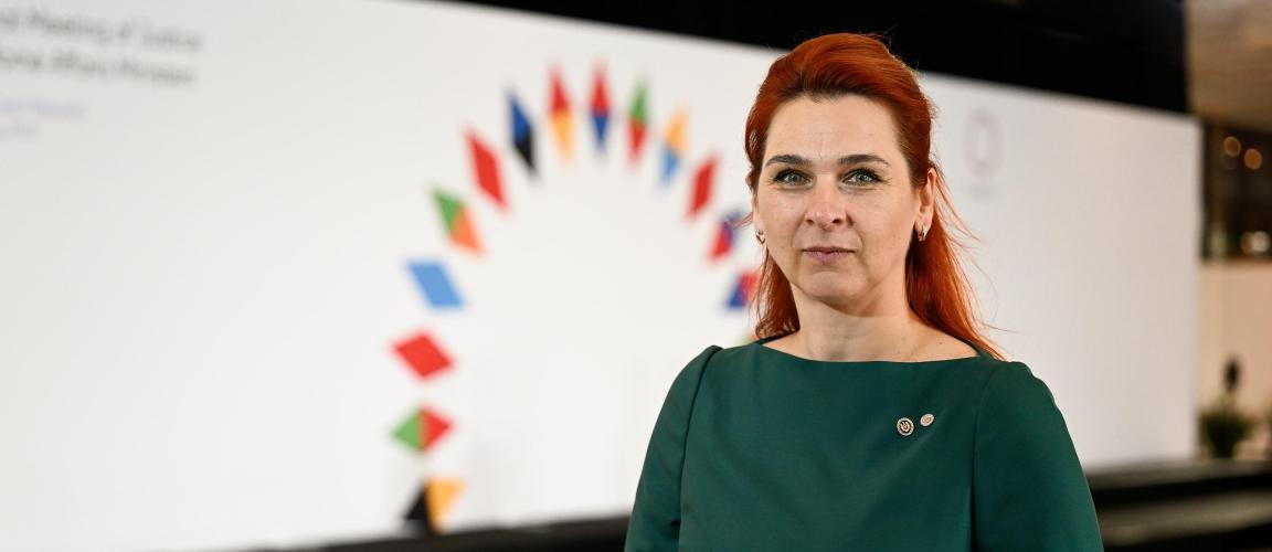 Moldova's Minister of Internal Affairs Ana Revenco
