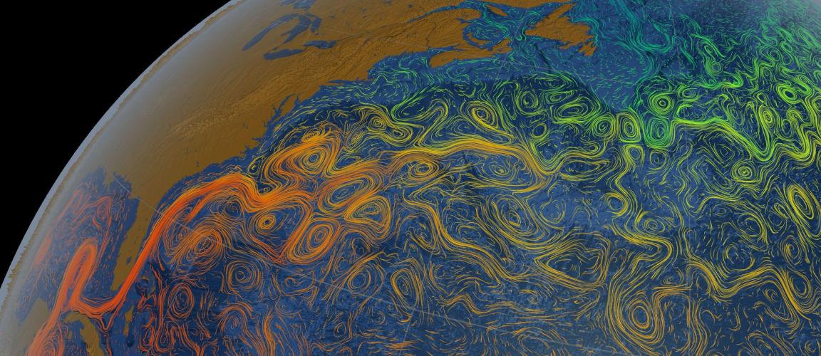 Temperature view of the Earth