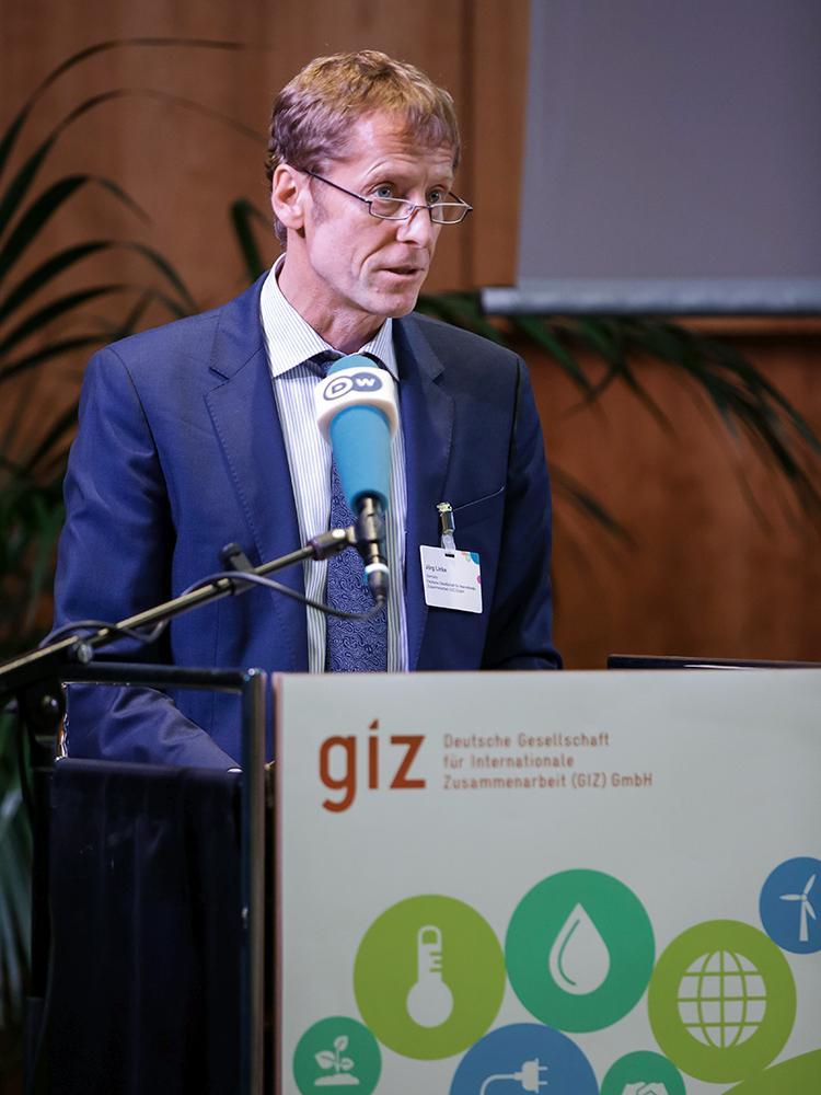 A man speaks at COP27