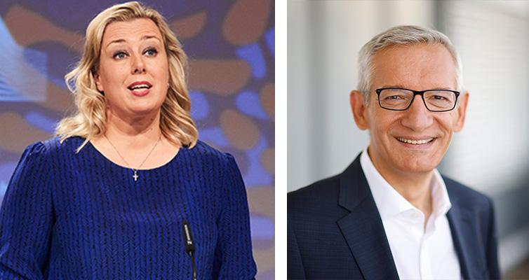 Jutta Urpilainen, EU Commissioner for International Partnerships; Martin Jäger, State Secretary at the Federal Ministry for Economic Cooperation and Development