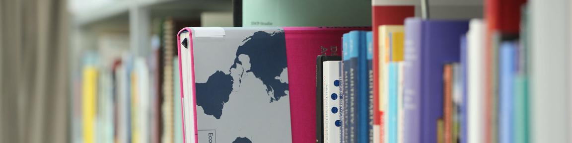 Des livres sur une étagère de bibliothèque