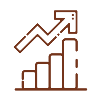 A diagram with growing figures.