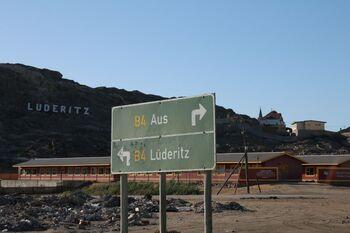 Turnoff to Lüderitz in the ǁKharas Region, Namibia.