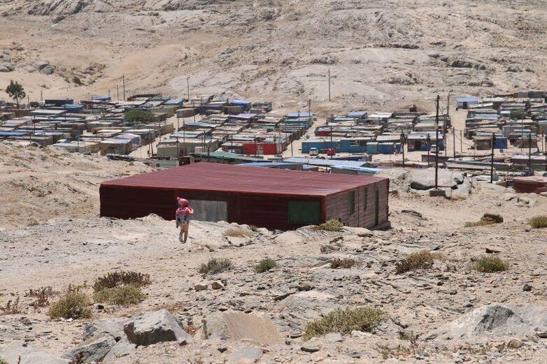 Informal settlement in Lüderitz, ǁKharas Region, Namibia.