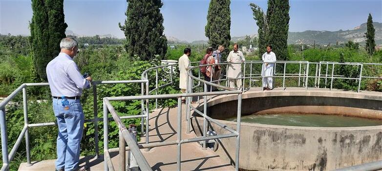 Drahtloses Wassermanagementsystem in Mardan.