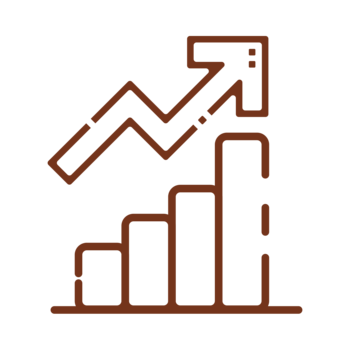 A diagram with growing figures.