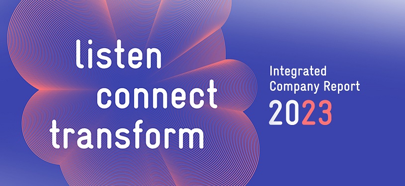 The theme of GIZ’s Integrated Company Report is ‘listen, connect, transform’.