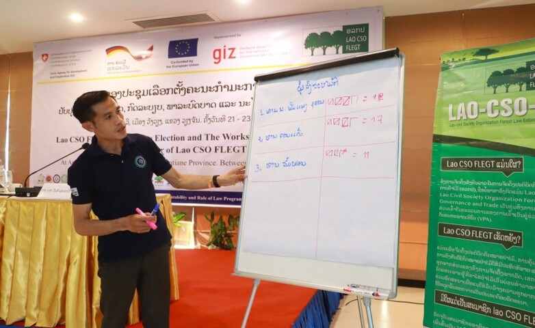 Improving organisational skills of Lao CSO FLEGT committee members.