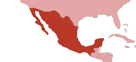 Map of Mexico.